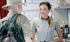 做商务旅行：角质女人